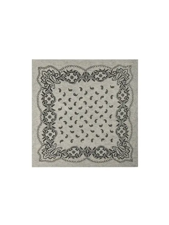 Neo Noir Neo Noir -Adelina Paisley Knit Scarf - Grey Melange