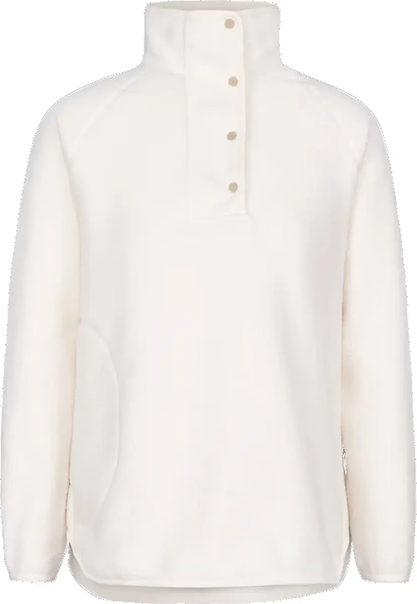 Johaug Johaug Women's Fusion Pile Oversized Henley Tofu White