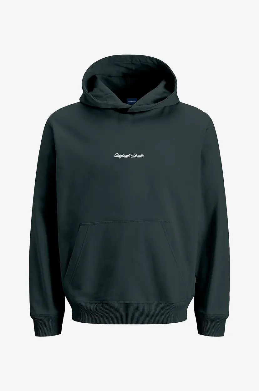 Jack & Jones Junior Hettegenser jorNorrebro Emb Sweat Hood - Grønn