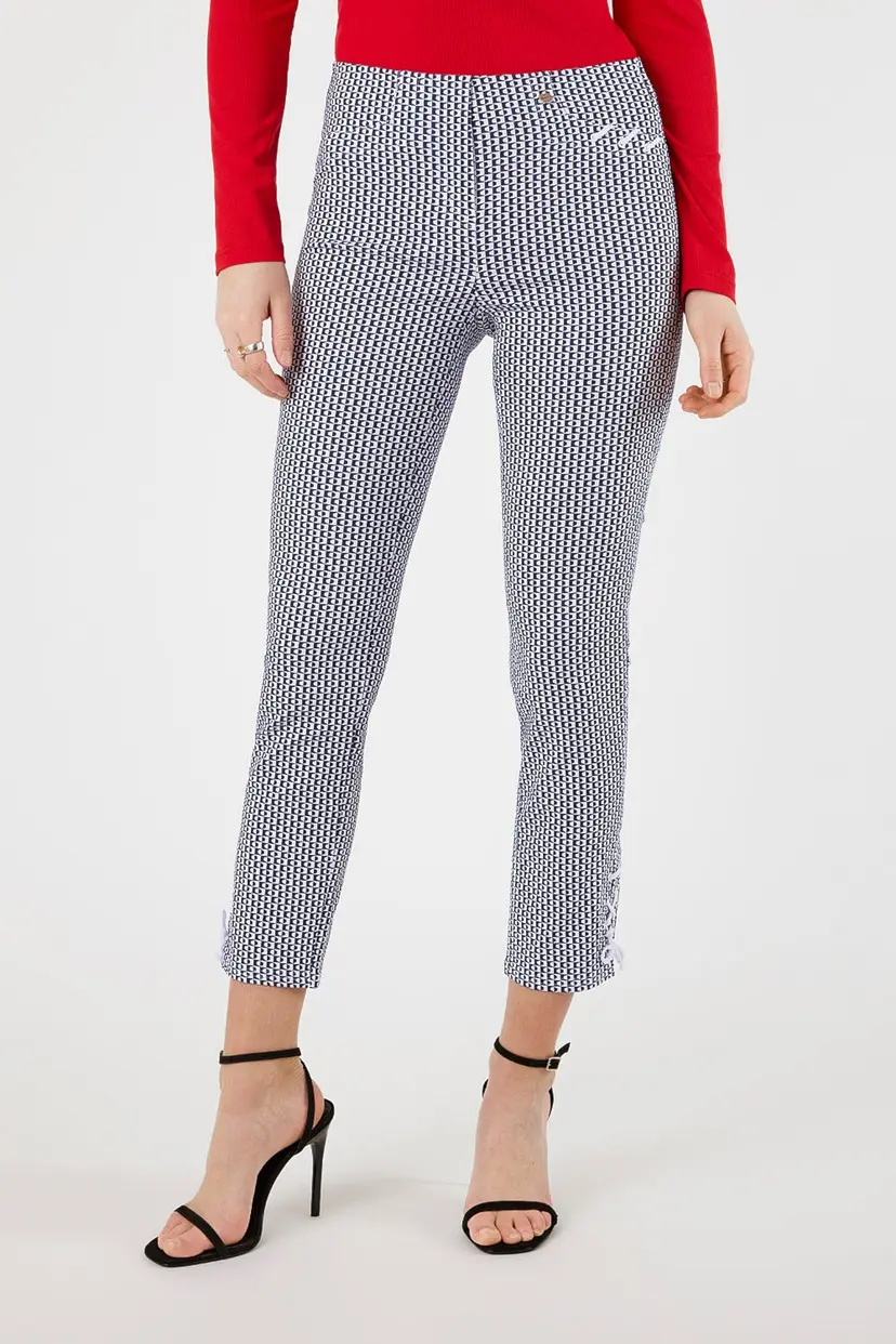 ROBELL ROSE 09 TROUSERS NAVY