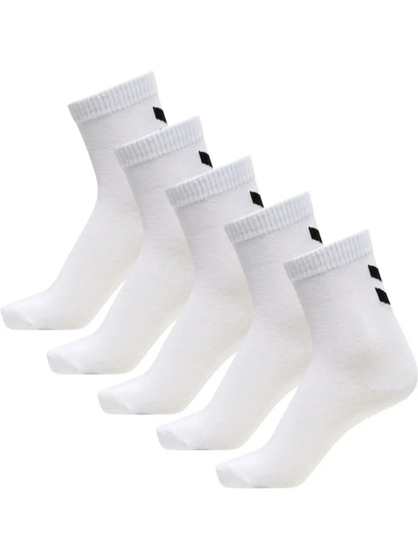Hummel Hummel Make My Day Sock 5-Pack Bright White/Bright White