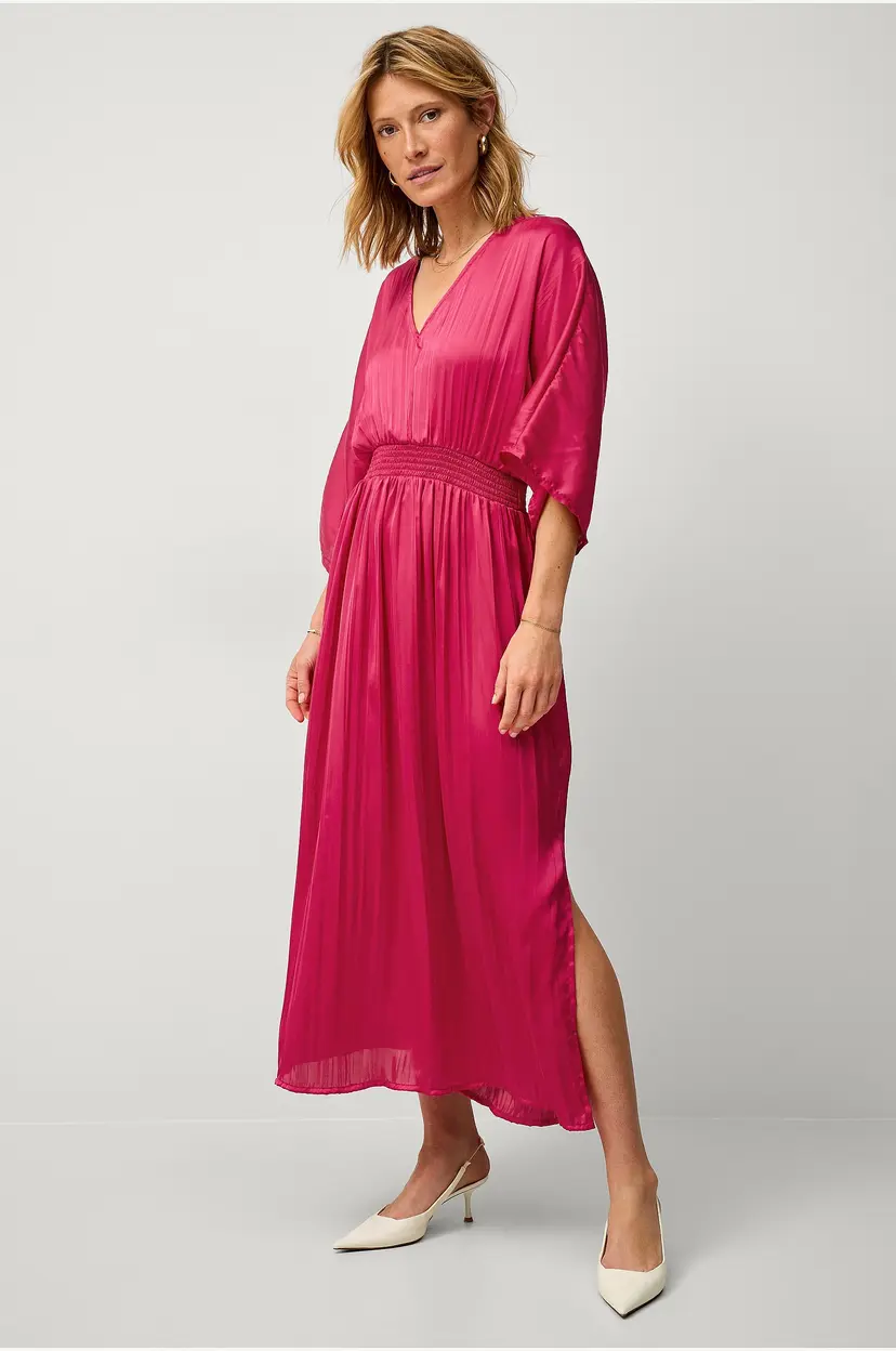 Ellos Collection Maxikjole Tyra Satin - Rosa