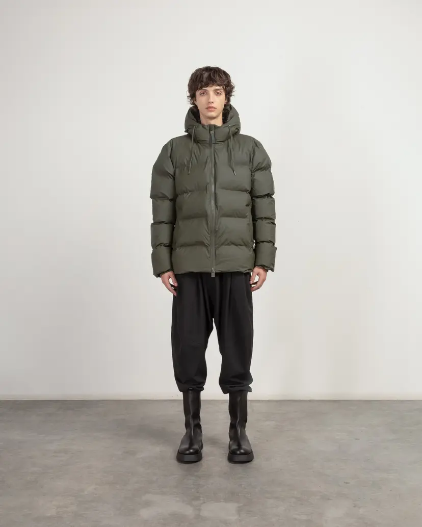 Rains Rains 15120 Green Puffer jacket
