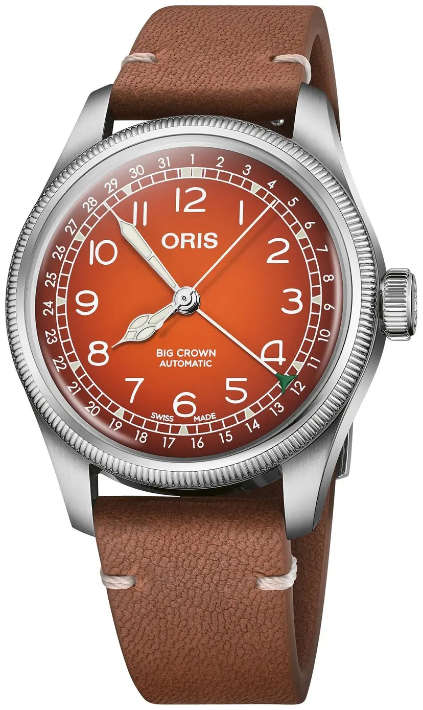 Oris Oris Herreklokke 01 754 7785 4068-Set Big Crown Orange/Lær Ø40 mm