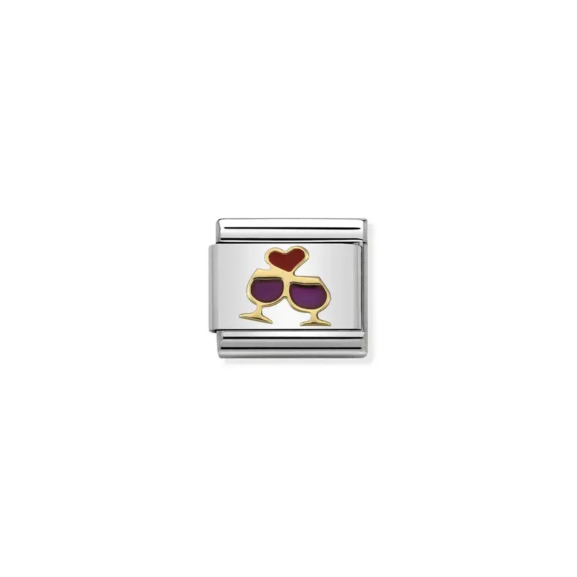 Nomination Glasses With Heart Red