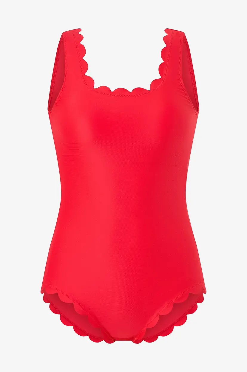 KAANDA Beach life Badedrakt New Venus Scallop Tank Onepiece - Rød