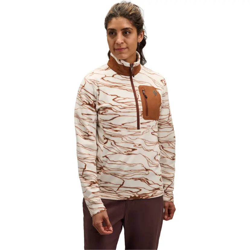 Black Diamond Black Diamond W's Rift HZ Fleece Jacket Relief/Chalk/Clay