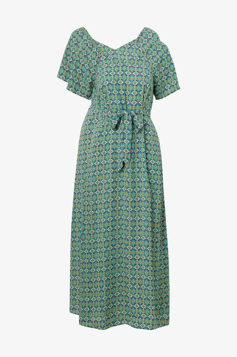 ONLY Maxikjole onlAlma Life Poly Bay Long Dress Aop - Grønn