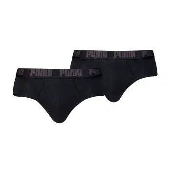 Puma Puma 2P Men Everyday Brief Svart bomull Large Herre