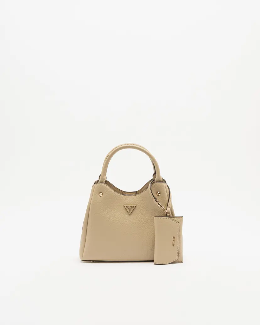 Guess Guess Lorella Small Girlfriend Tote Beige Tote Bag