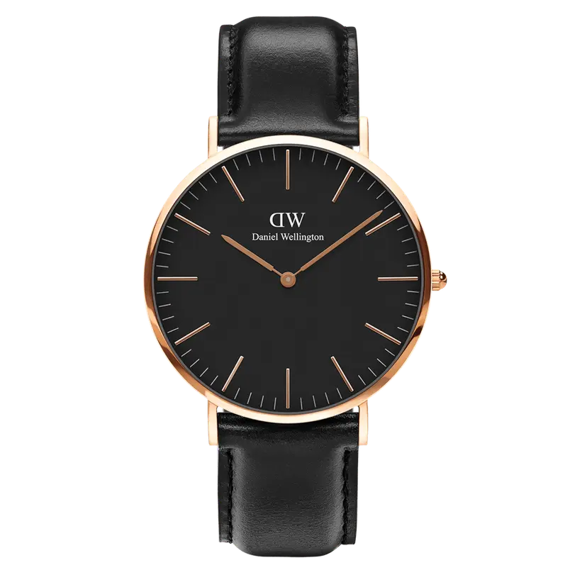 Daniel Wellington Rose Gold 36mm Watch Classic Sheffield Black | DW