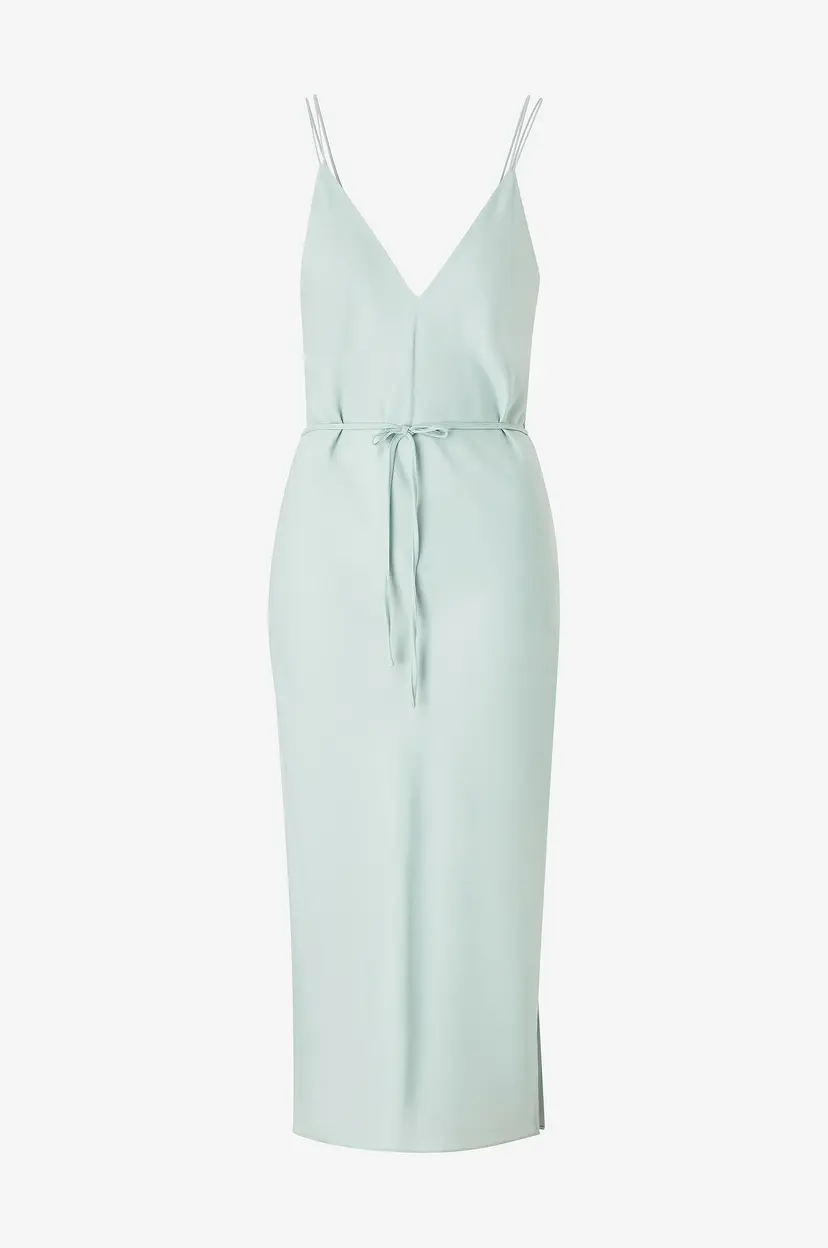 Calvin Klein Kjole Recycled Cdc Midi Slip Dress - Blå