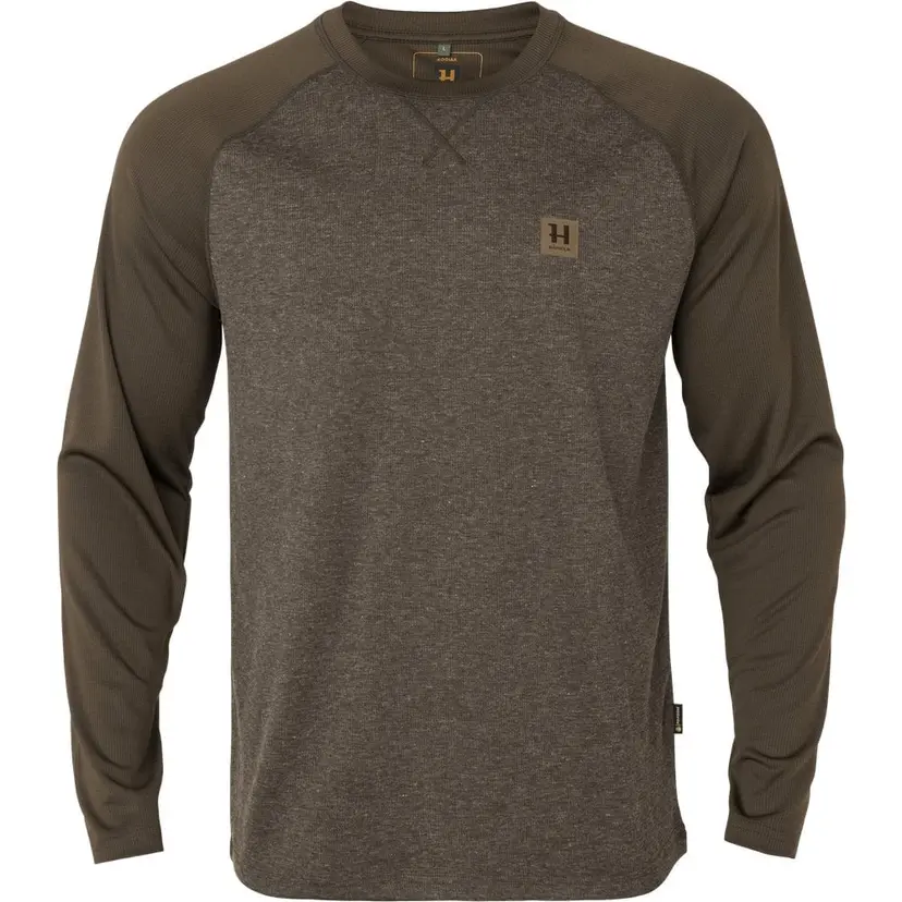 Härkila Härkila Kodiak Cleverwool Långärmad T-Shirt Dark Hunting Green