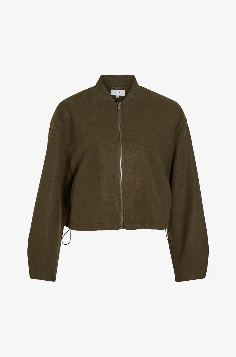 Vila Jakke viJuice Loose L/S Bomber/ka - Grønn