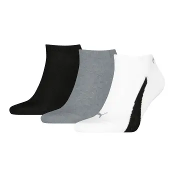 Puma Puma Strømper 3P Lifestyle Sneaker Socks Hvit/Grå Str 43/46