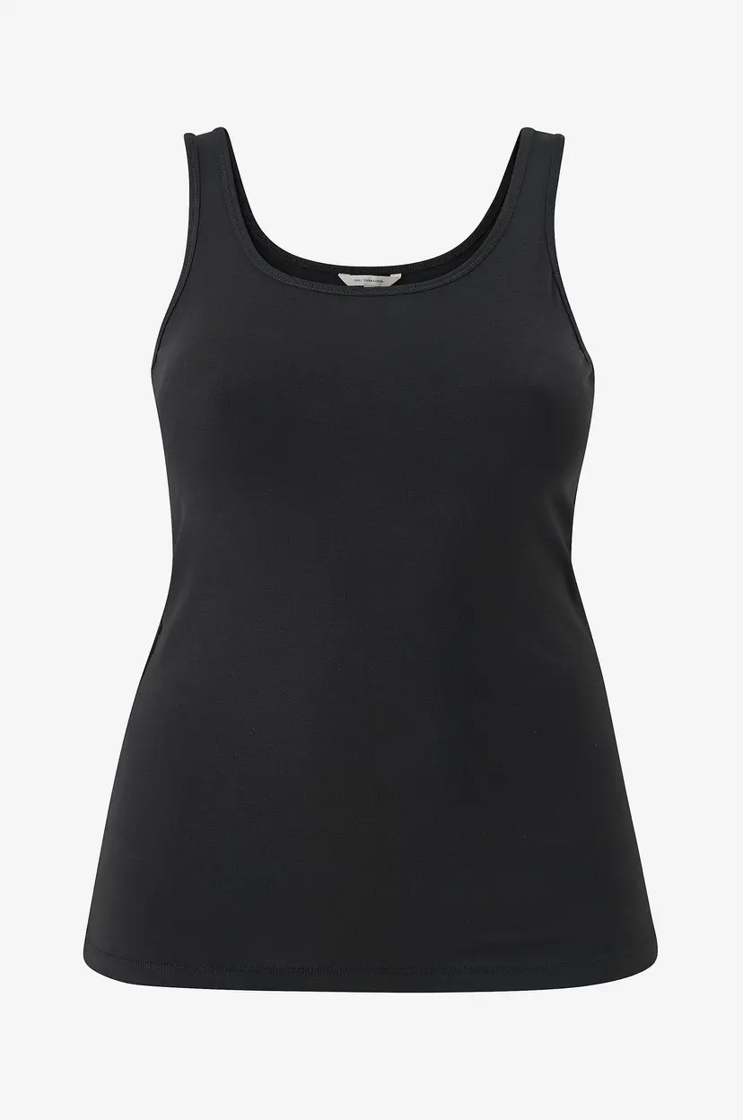 Only Carmakoma Singlet carTime Tank Top - Svart