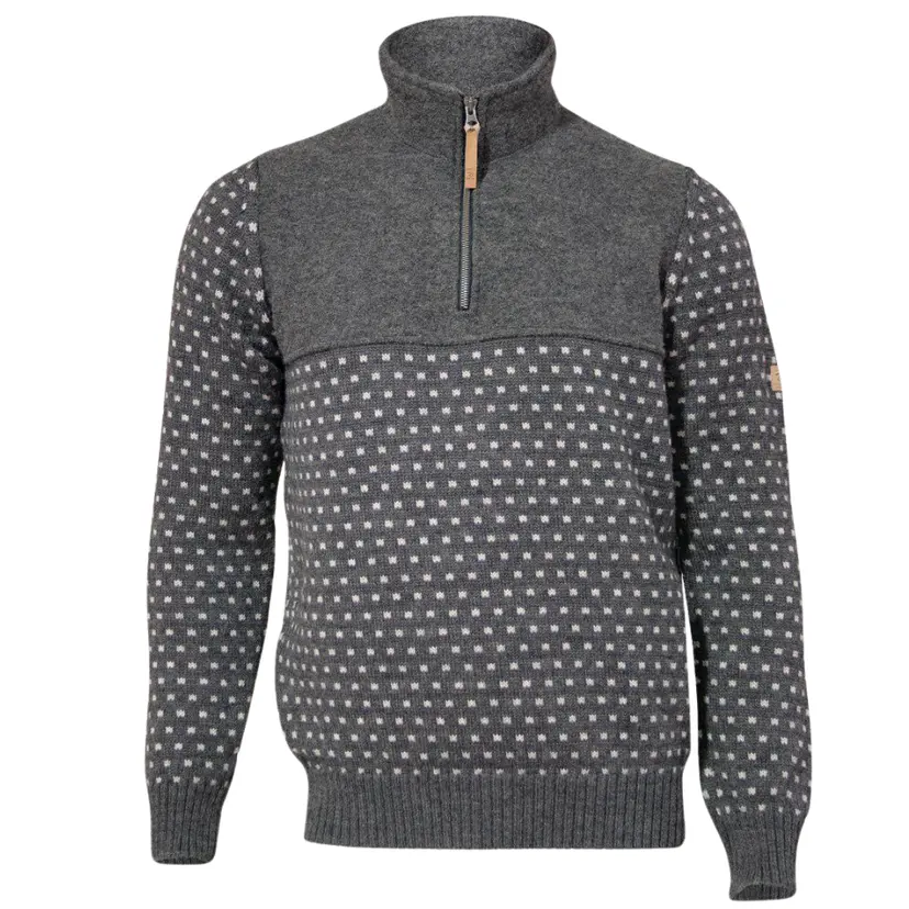 Ivanhoe of Sweden Ivanhoe of Sweden Sverre Half Zip Grey