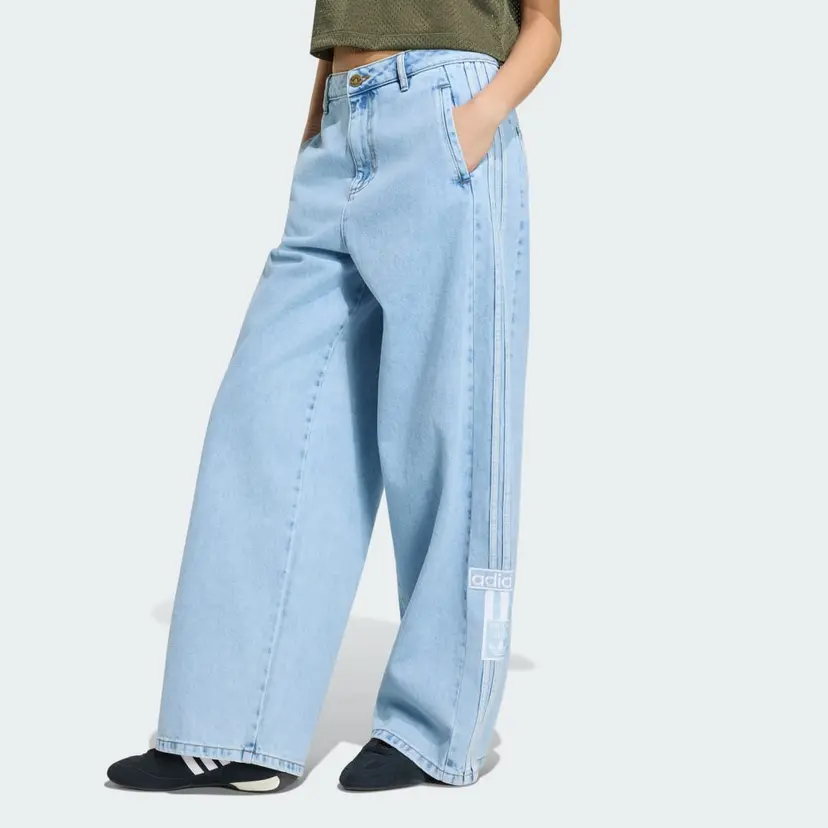 Adidas ADIBREAK MID-RISE WIDE-LEG DENIM BUKSE