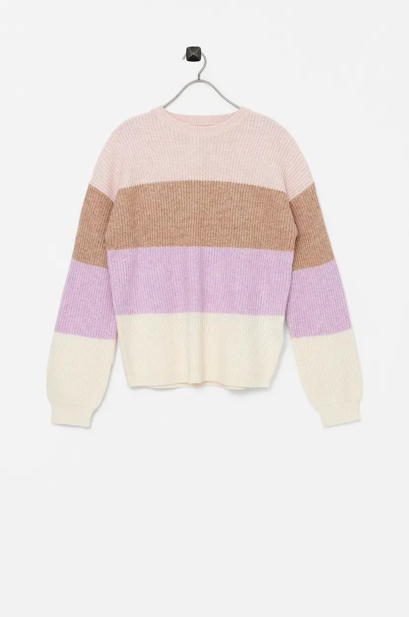 Kids Only Genser konSandy L/S Stripe Pullover CP Knt - Rosa