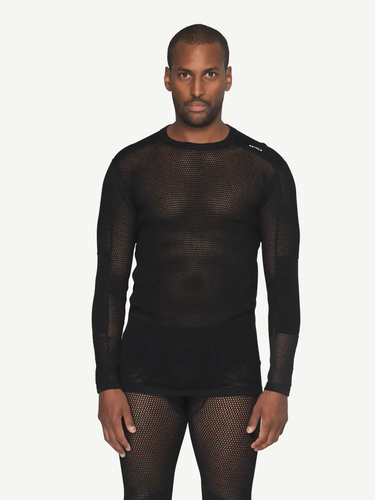Devold Devold - Wool Mesh Pro Ulltrøye Herre - Large - Svart