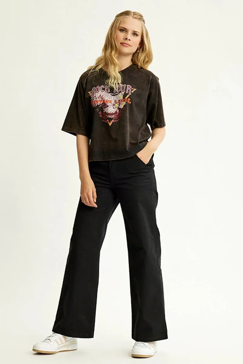 D-Xel D-Xel Kiwa 986 Kiwa Wide Leg Pants Black (176 /16 år)
