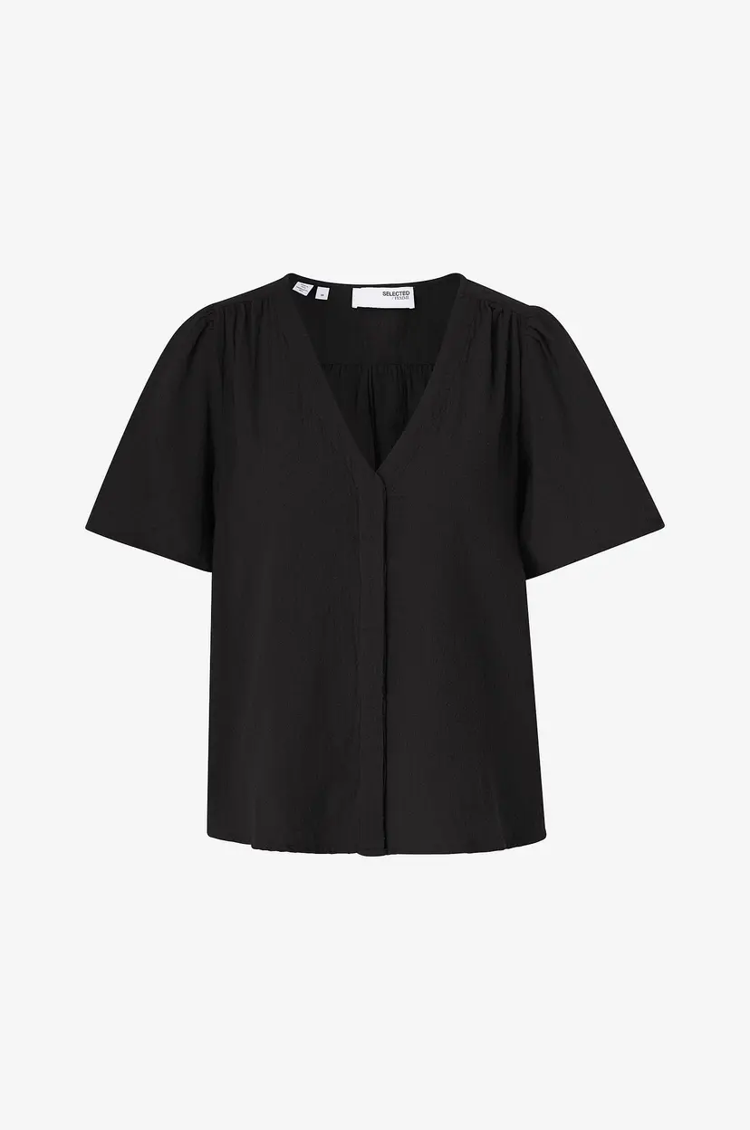 Selected Women Bluse slfAmara 2/4 Top B - Svart