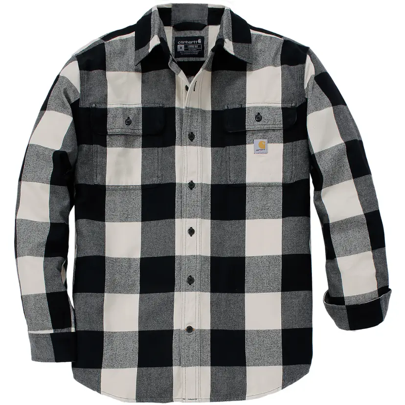 Carhartt Workwear Carhartt Workwear Carhartt M's Long-Sleeve Plaid Shirt Oat Milk
