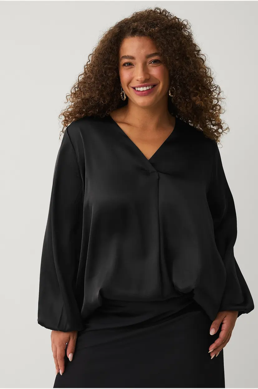 Ellos Plus collection Tunika med v-hals - Svart