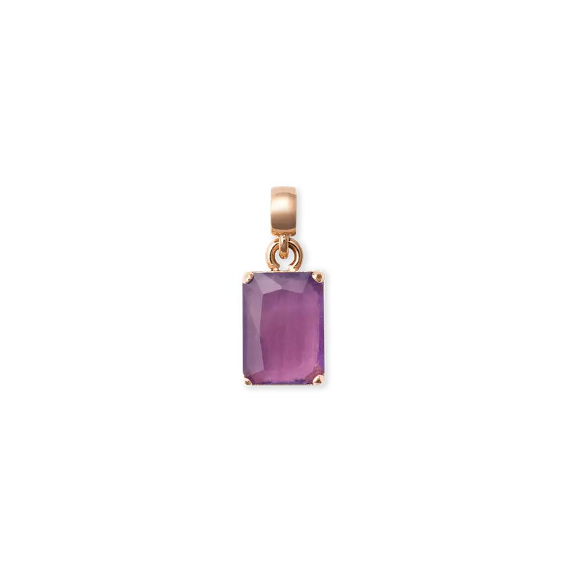Daniel Wellington Rose Gold Charm Amethyst Octagon | DW