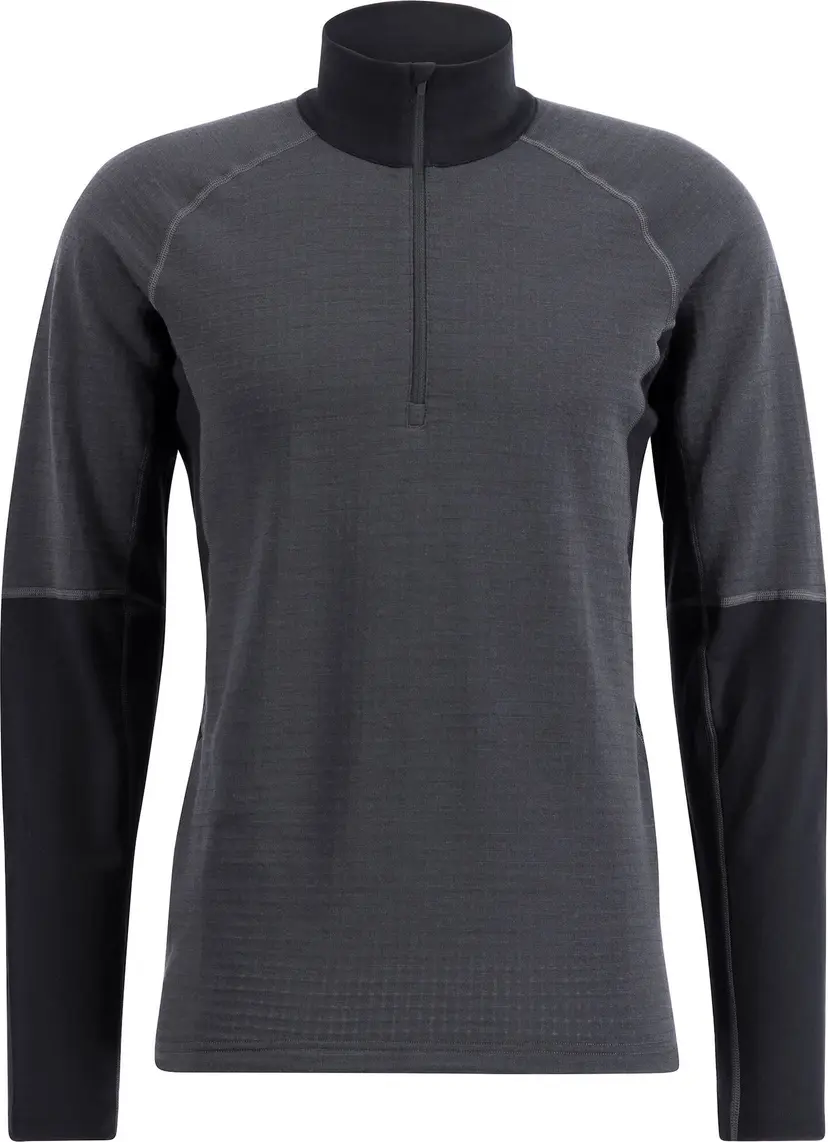 Lundhags Lundhags Men's Prime Merino Half Zip Charcoal/Black