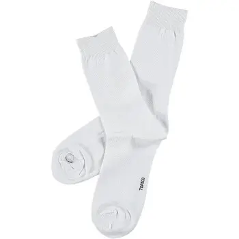 Topeco Topeco Strømper Men Classic Socks Plain Hvit Str 45/48 Herre