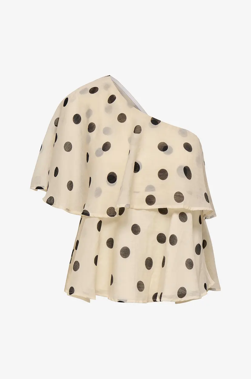 JDY Bluse jdyFay Life One-shoulder - Beige