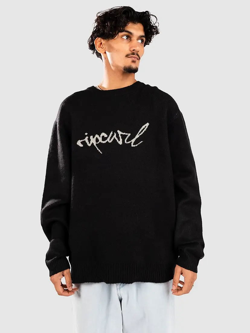 Rip Curl Rip Curl Medina Script Crew Strikket genser svart