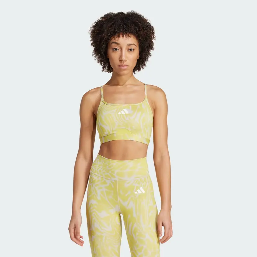 Adidas Aeroreact Training Light Support 3-Stripes Bra