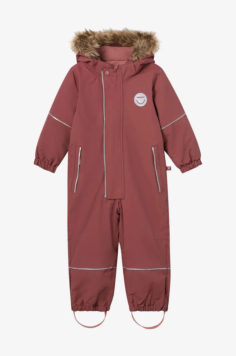 Viking Vinter-overall Play Winter Playsuit Thermal - Rosa