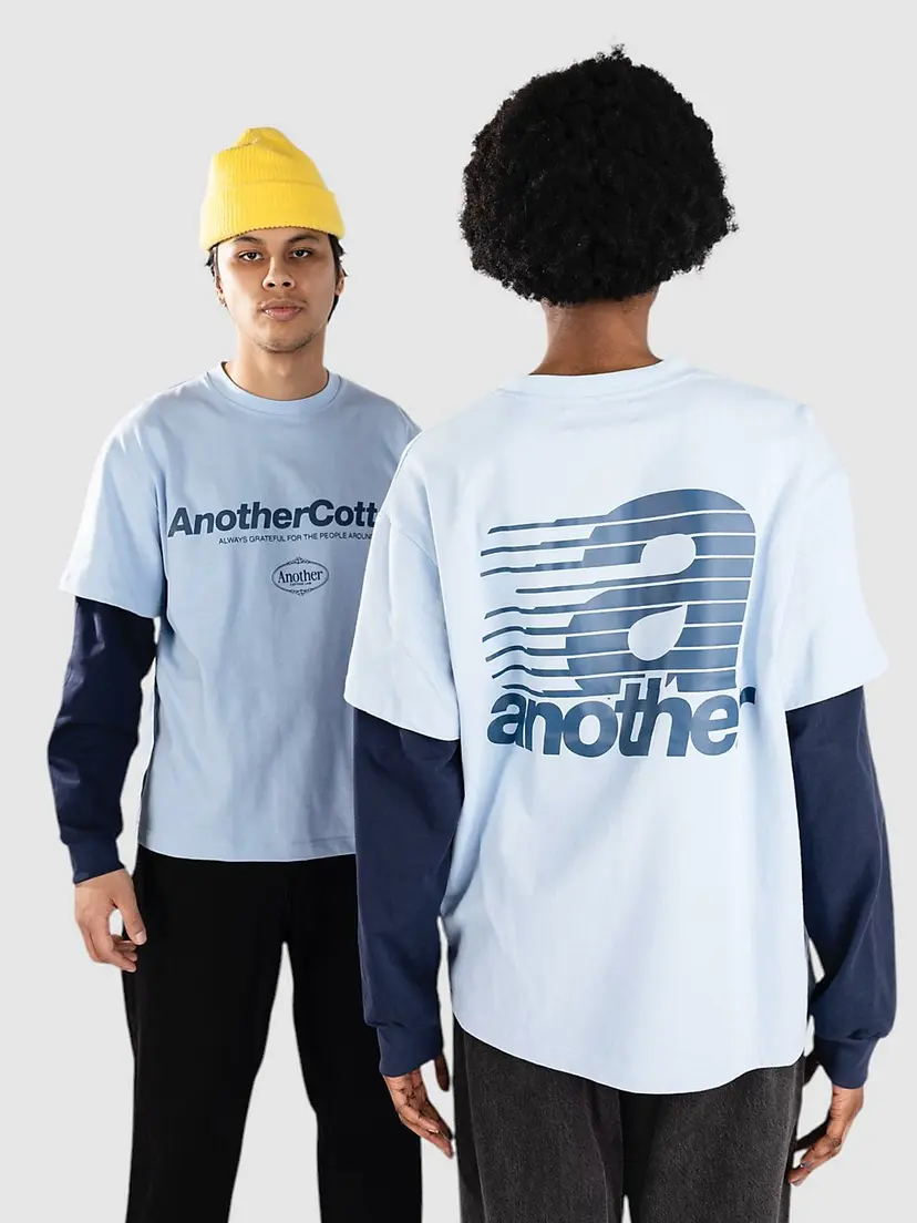 Another Cotton Lab Another Cotton Lab Another Oversize Double Layer Longsleeve Langermet T-skjorte blå