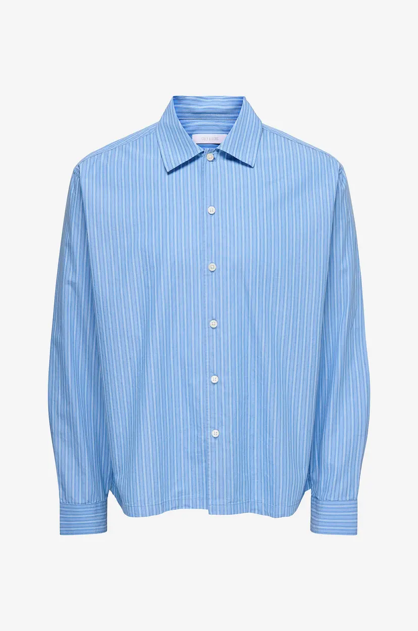 Only & Sons Skjorte Onsopaline Relax LS Shirt Frml - Blå