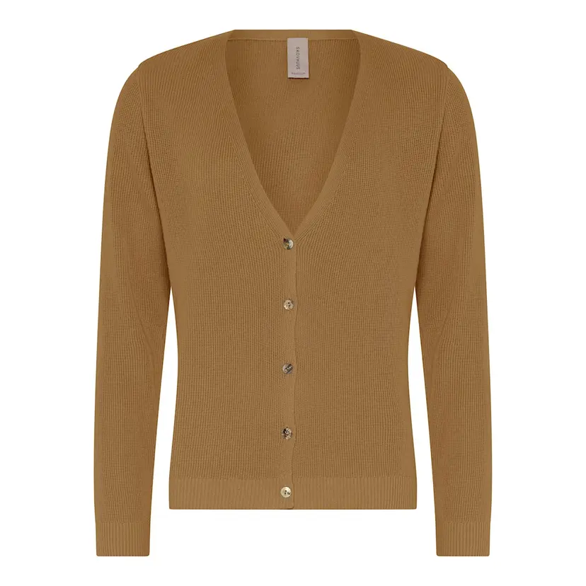 Skovhuus Skovhuus Kvinne Strikket Cardigan Mink Brown XXL