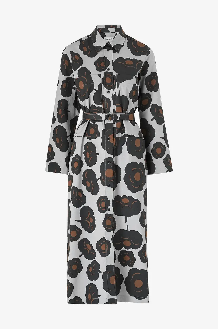 Marimekko Skjorte Kjole Molla Tumma - Grå