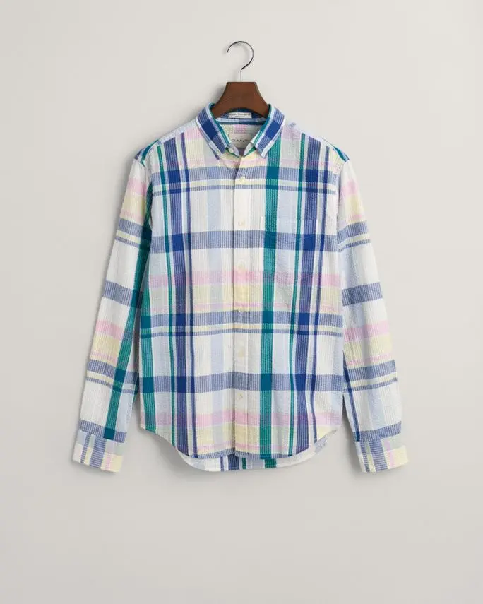 Gant REG SEERSUCKER MADRAS SHIRT
