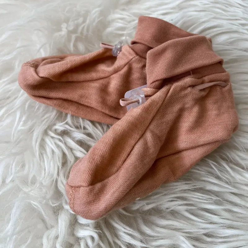 Joha Booties i ull/bambus "Farm" Peach
