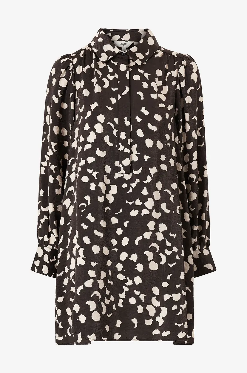 Object Collectors Item Kjole objOmika L/S Dress 129 - Svart