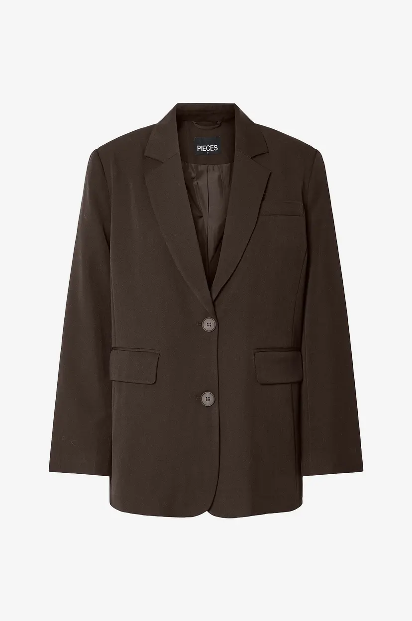 Pieces Dressjakke pcKamil LS Loose Blazer Noos BC - Brun