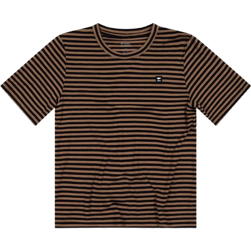 Mons Royale Mons Royale Icon Merino T-Shirt Mr Stripe Toffee