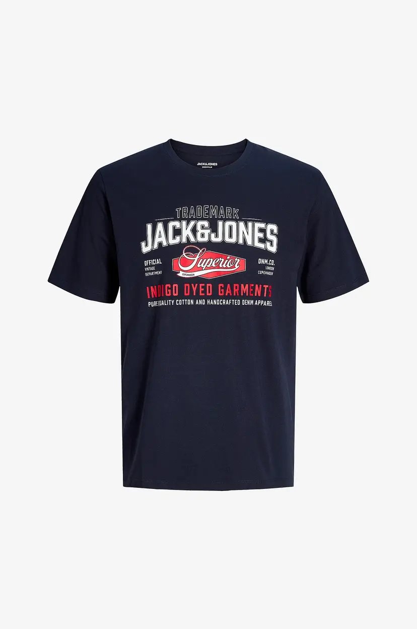 Jack & Jones Plus T-skjorte Jjelogo Tee Ss O-Neck 2 Col Aw26 Sn - Blå