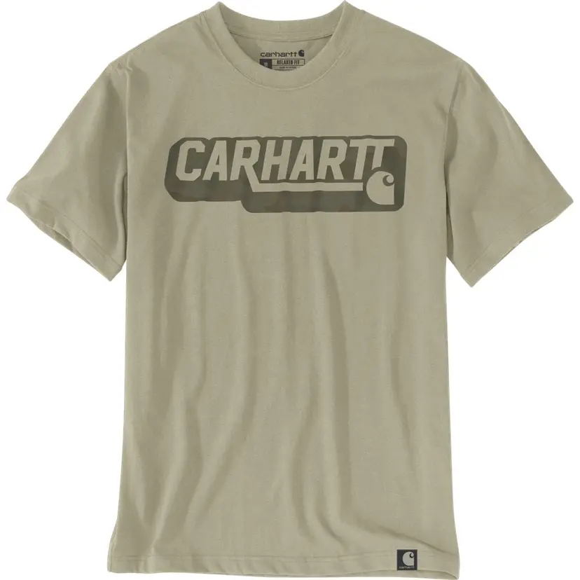 Carhartt Workwear Carhartt Workwear Irvine Relaxed Camo Logo T-Shirt Faded Fatigue