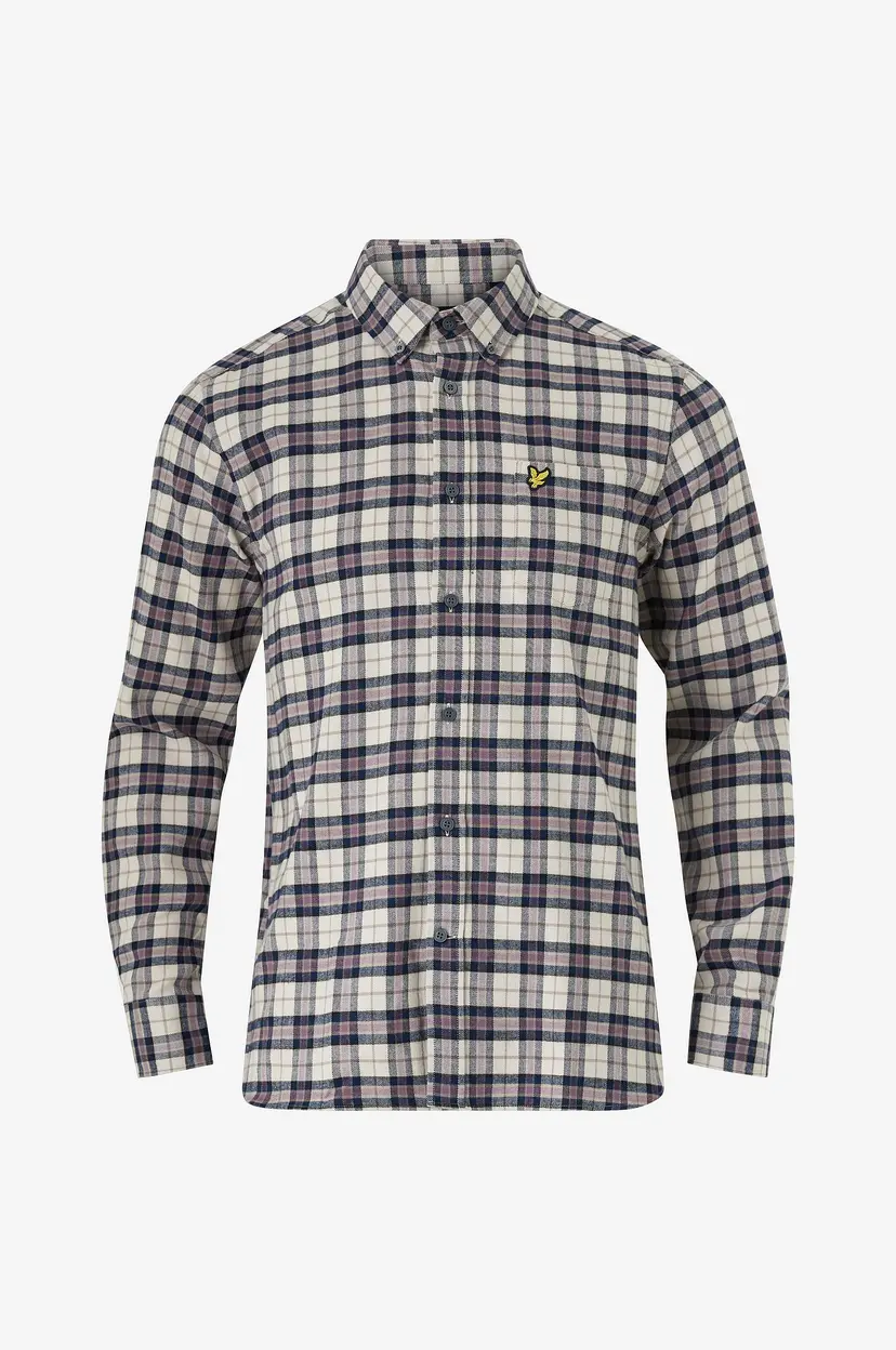 Lyle & Scott Skjorte Check Flannel Shirt - Blå