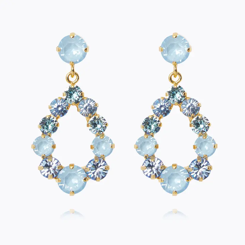 Caroline Svedbom Mini Delia Earrings Sky Combo Gold