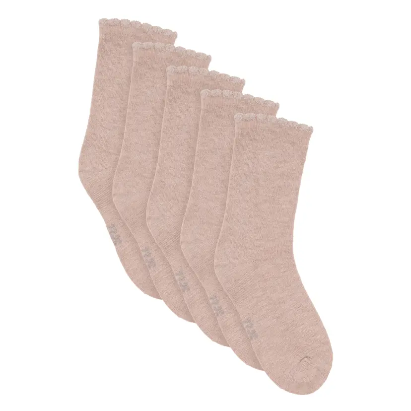Minymo Minymo - Sokker 5-pk i Ull Burnished Lilac