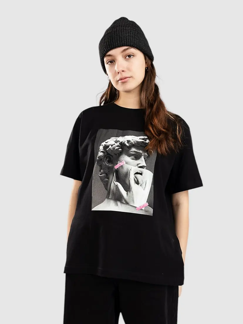 Miss Tee Miss Tee Tongues Out T-skjorte svart